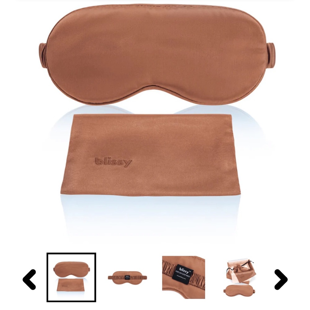 Blissy Silk Sleep Mask with Pouch